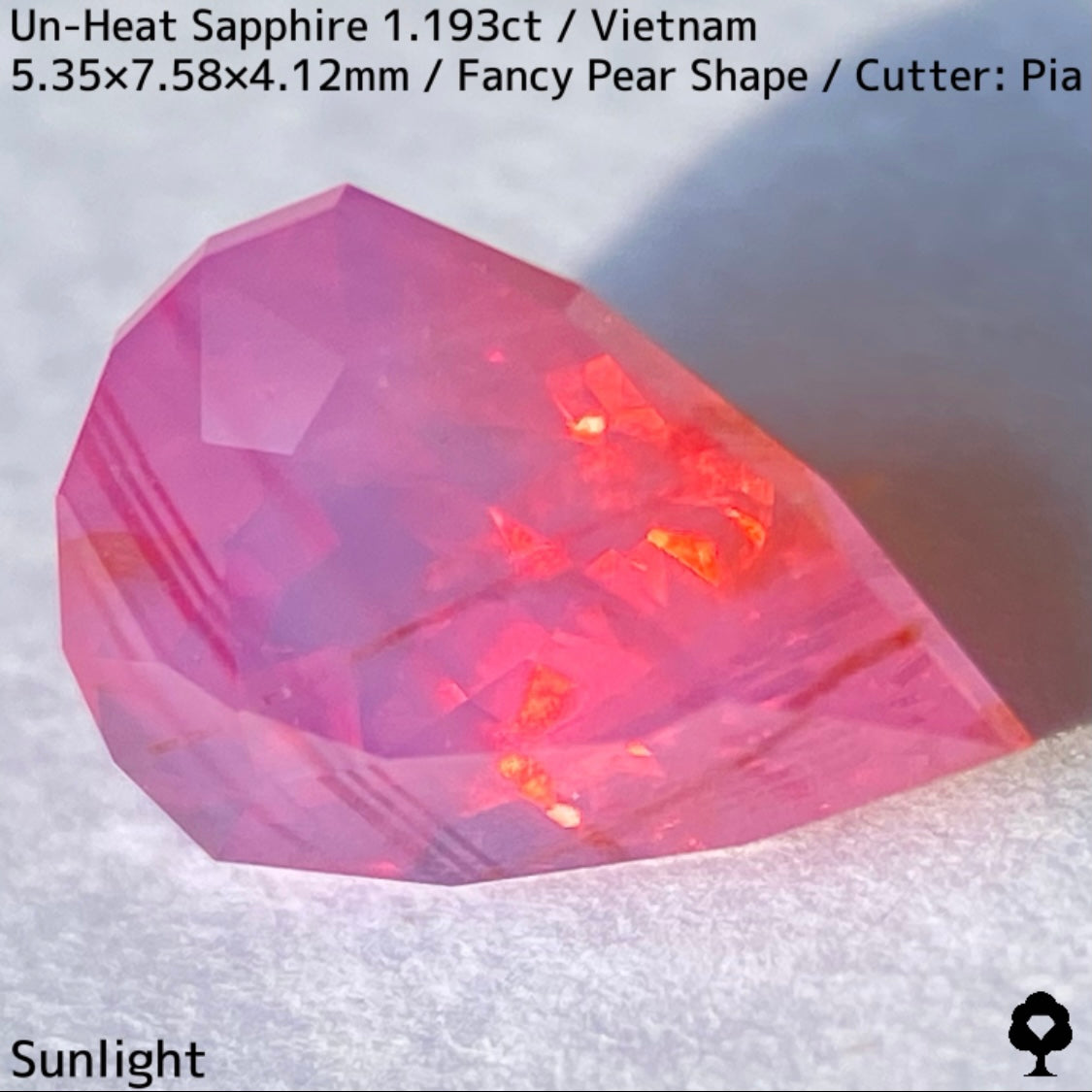 【ご当選者さま専用】ベトナム産非加熱サファイア1.193ct★コランダムフォーカス抽選販売プライス