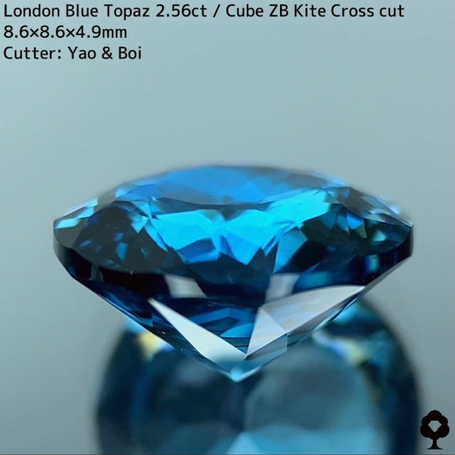 【GTJ新カッターPRプライス】 GTJの歴史が詰まった傑作★ロンドンブルートパーズ2.56ct