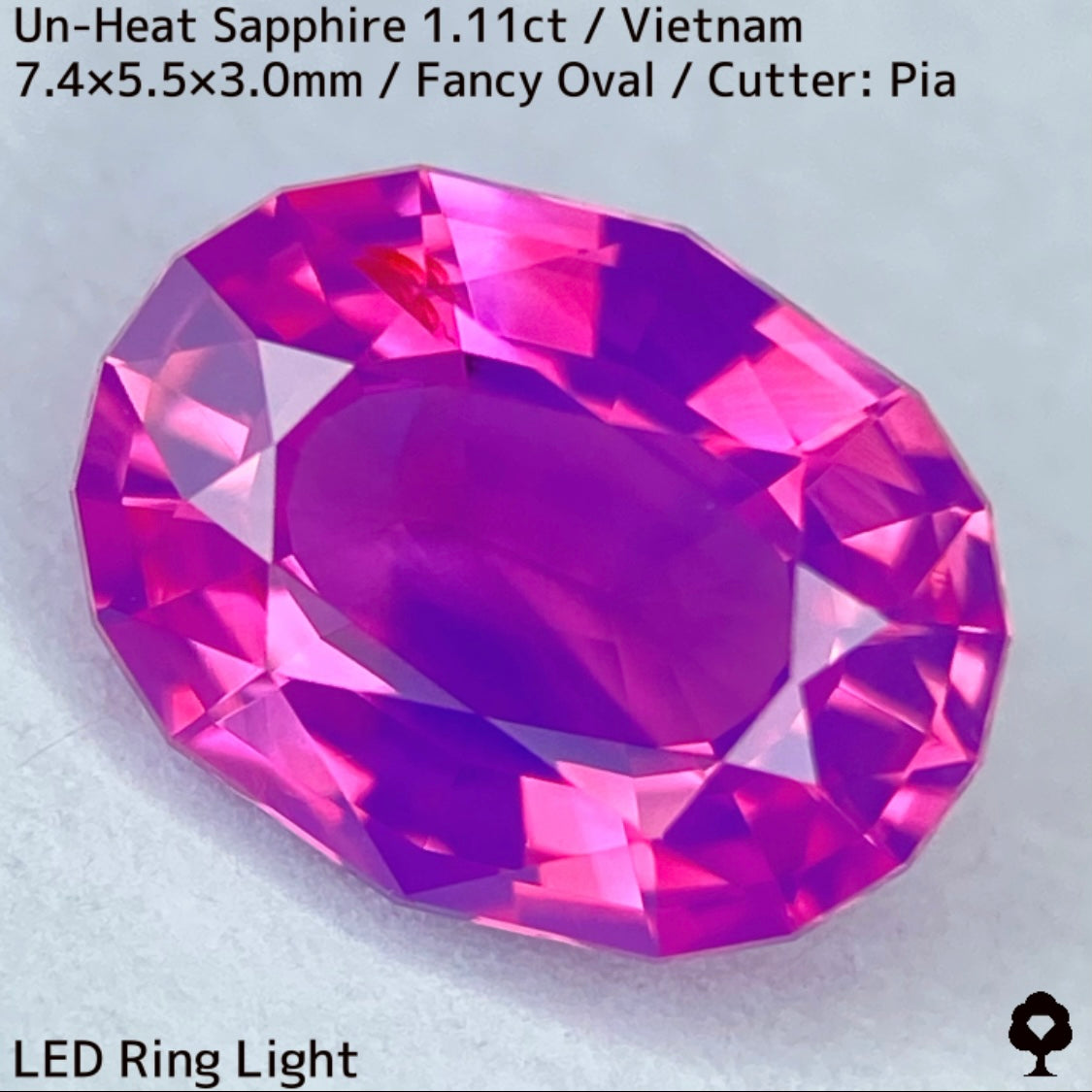 ベトナム産非加熱サファイア1.11ct