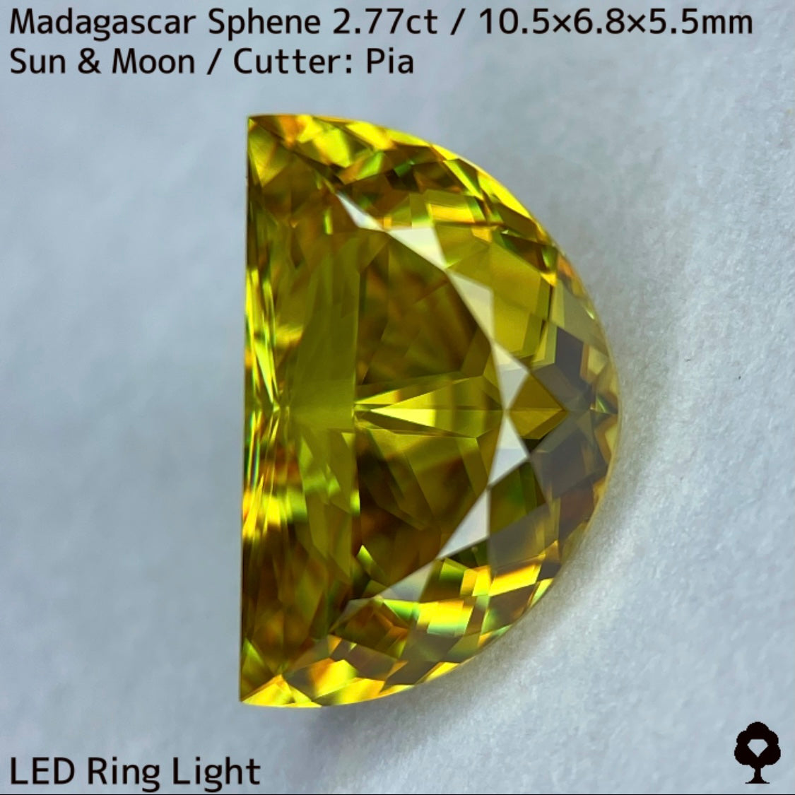 【お客さま専用】マダガスカルスフェーン2.780ct★致命的亀裂を取り去った太陽と月をイメージした煌めき凄まじい美結晶