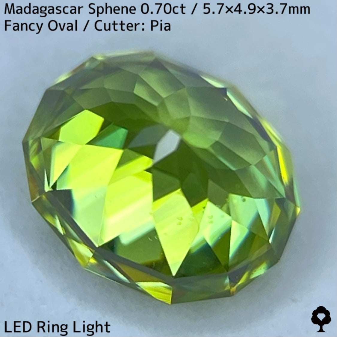 マダガスカルスフェーン0.70ct★明るく鮮やかな希少グリーンの超美結晶から煌めきファイアー止まらない絶品