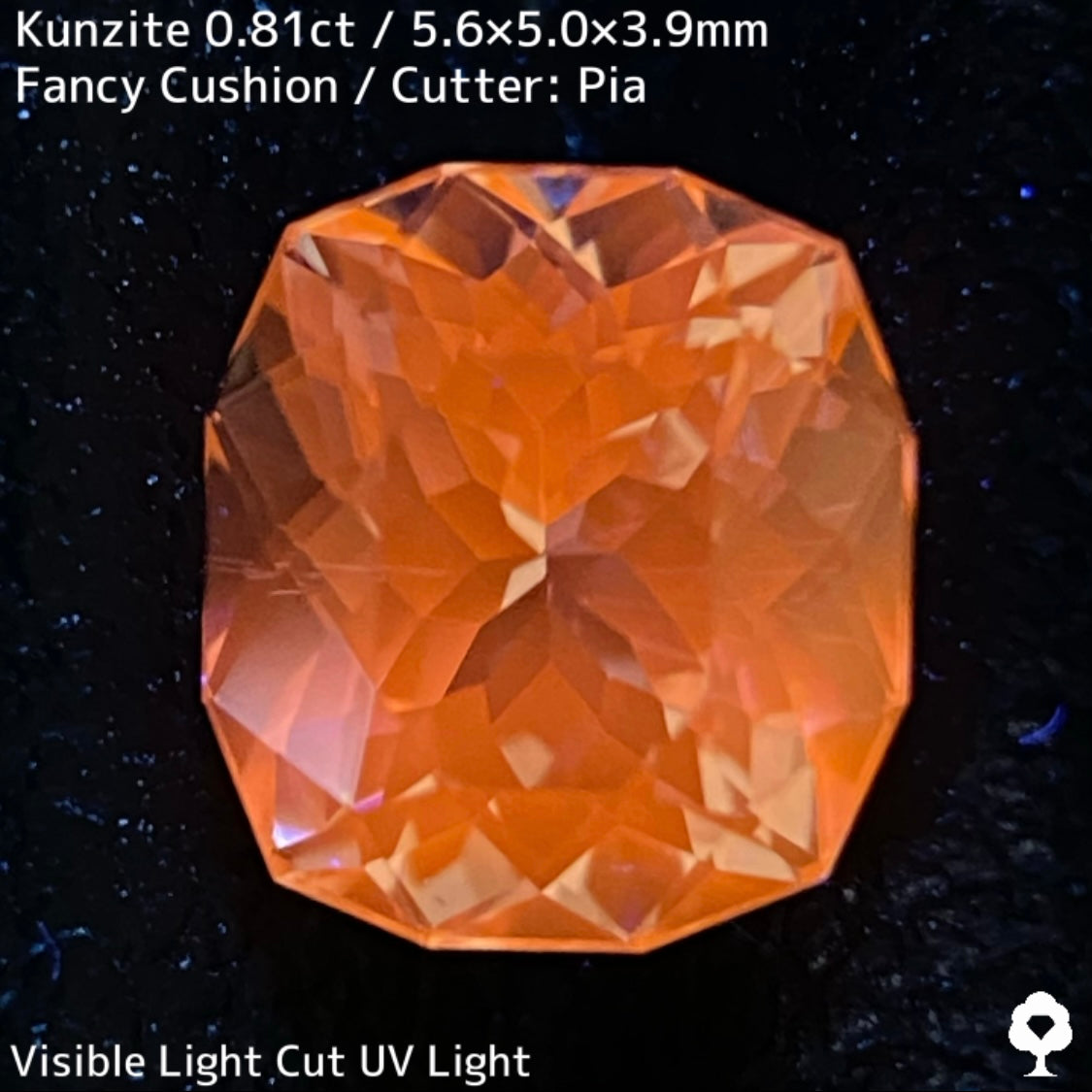 クンツァイト0.81ct★針インクルも愛おしい煌めき溢れるライトパープリッシュピンク