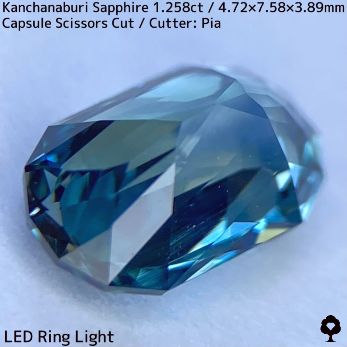 【ご当選者さま専用】まほチケPRプレキャン★カンチャナブリー産サファイア1.258ct