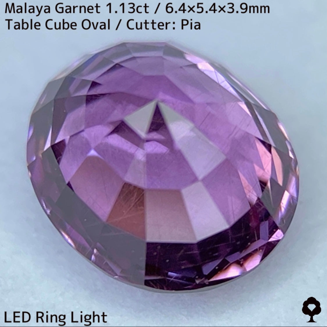 【ご当選者さま専用】マラヤガーネット1.13ct★光や時間によって変わる美ピンクの針インクル入り美結晶は煌きが止まらない