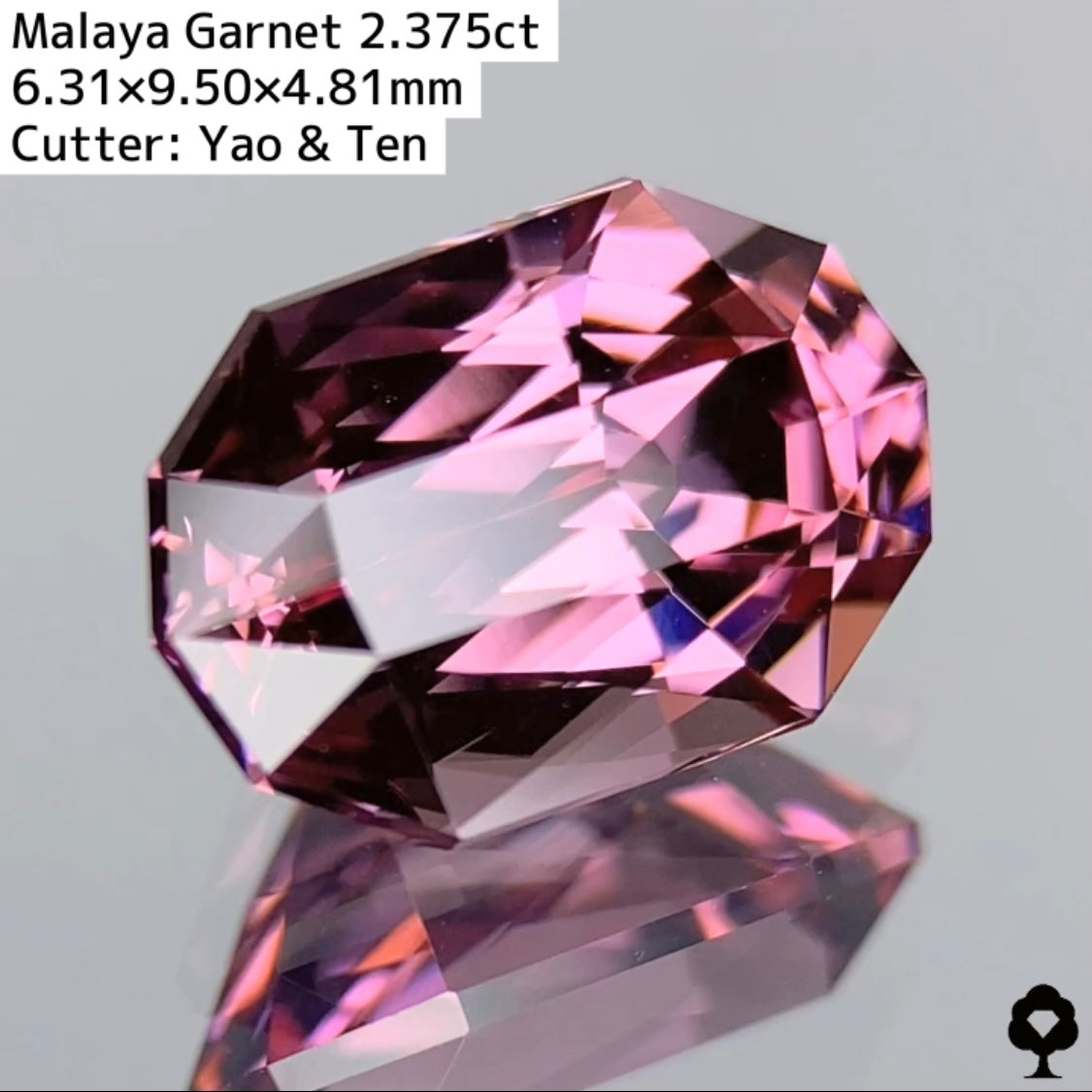 新カットカプセルシザース!色、透明度、カットが揃った マラヤガーネット 2.375ct