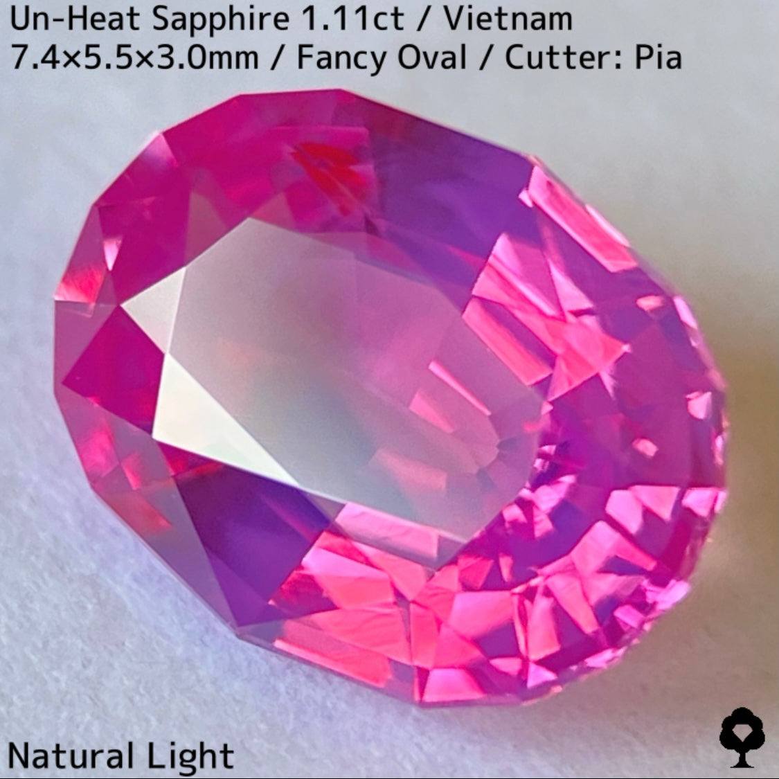 ベトナム産非加熱サファイア1.11ct