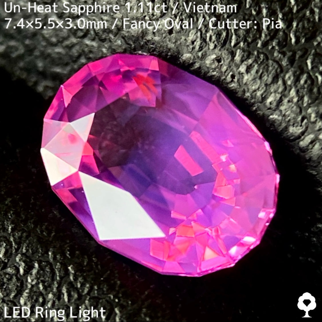 ベトナム産非加熱サファイア1.11ct