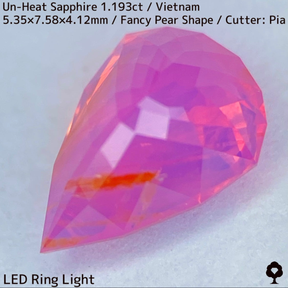 【ご当選者さま専用】ベトナム産非加熱サファイア1.193ct★コランダムフォーカス抽選販売プライス
