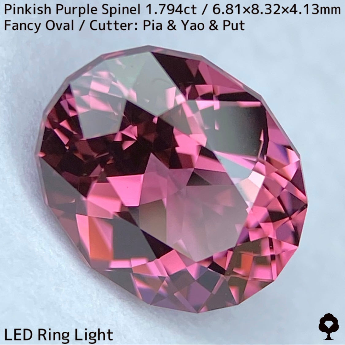 ビルマ産ピンキッシュパープルスピネル1.794ct★大人の雰囲気漂うピンクに彩るカラフルファイアー