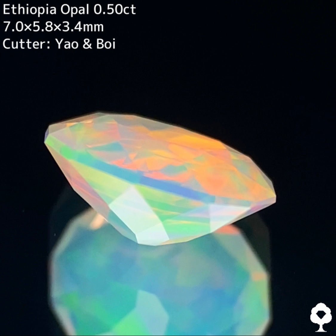 【GTTヤフオクお支払い専用】エチオピアオパール0.50ct