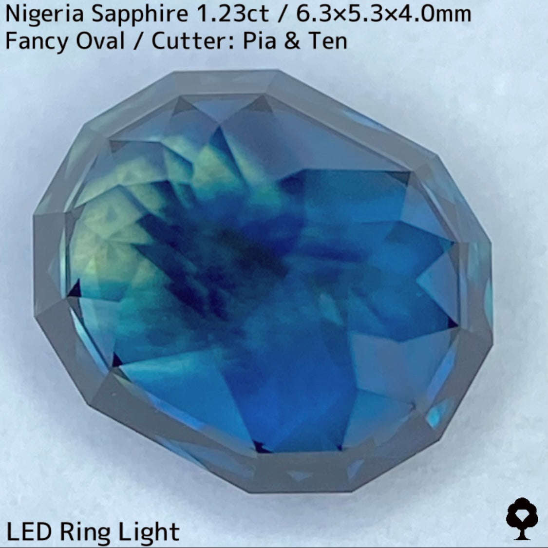 【お客さま専用】ナイジェリア産サファイア1.23ct★コーンフラワーブルーとティールブルーが同時に楽しめる贅沢な超絶美色美結晶