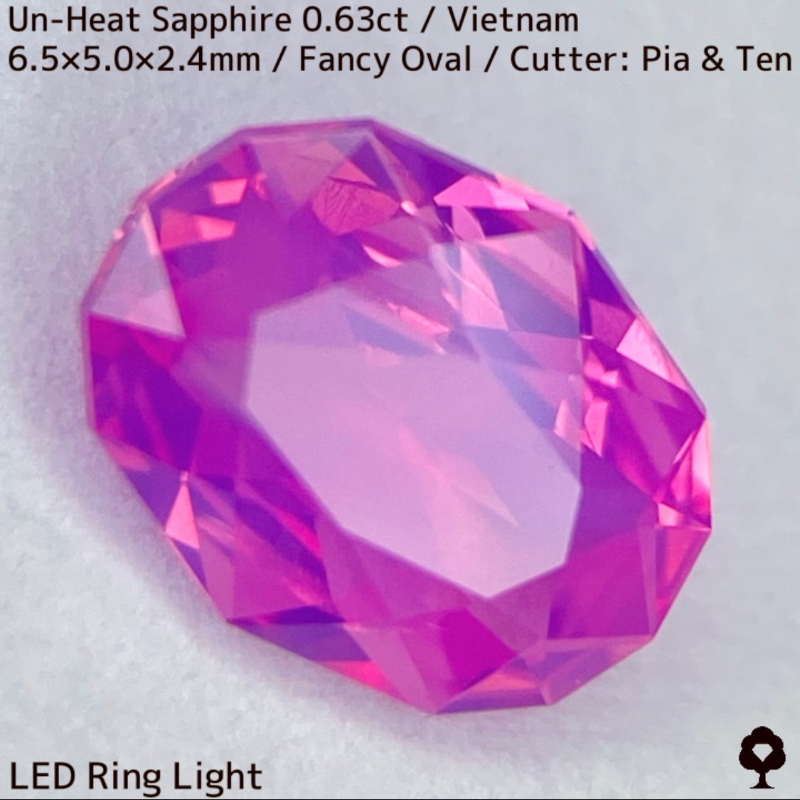 【ご当選者さま専用】ベトナム産非加熱サファイア0.63ct