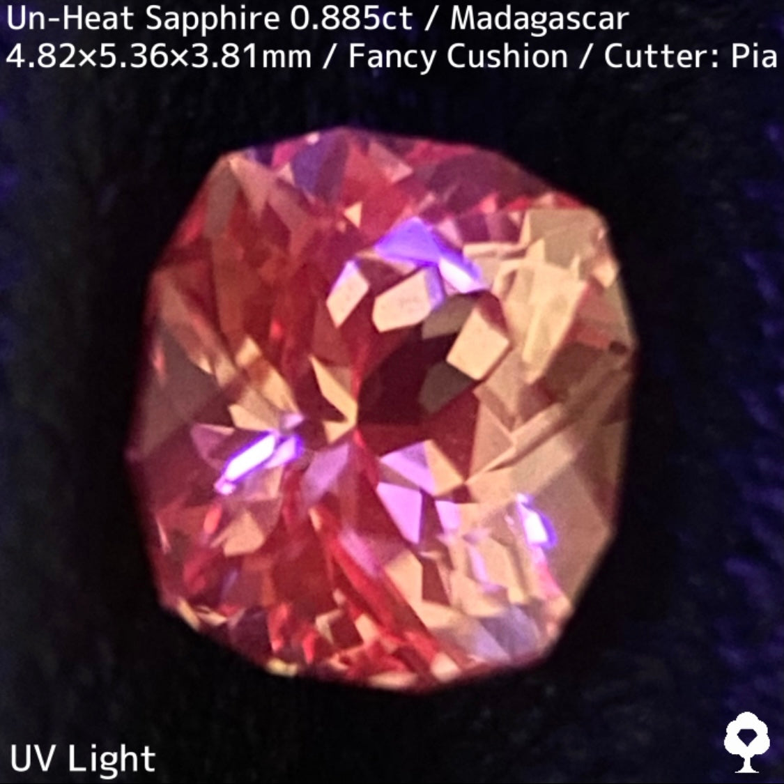 マダガスカル産非加熱サファイア0.885ct★インペリアルトパーズの様なシェリー感ある品と風格ある一石