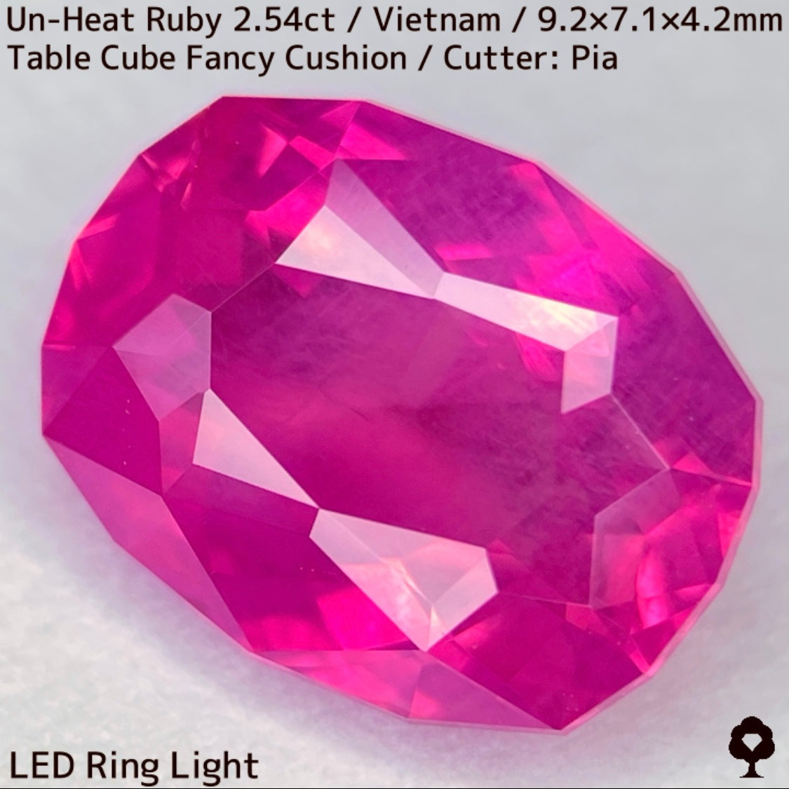 【ルビーフォーカス一級便作品】ベトナム産非加熱ルビー2.54ct