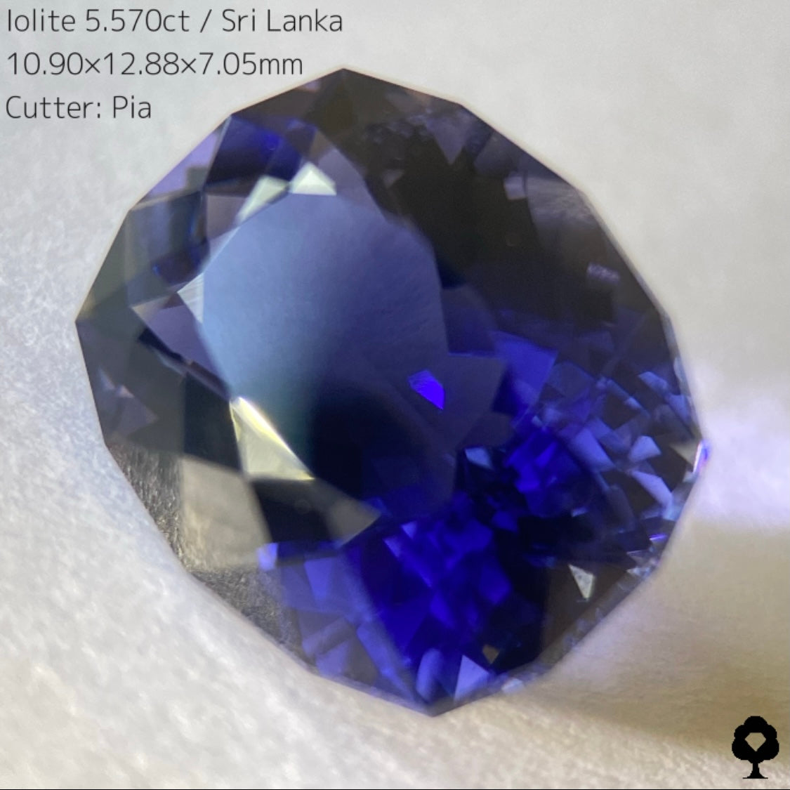 吸い込まれるようなブルーの強い青紫がたまらない5ctアップの一級品★アイオライト5.507ct★サタデーナイトオークション🕺