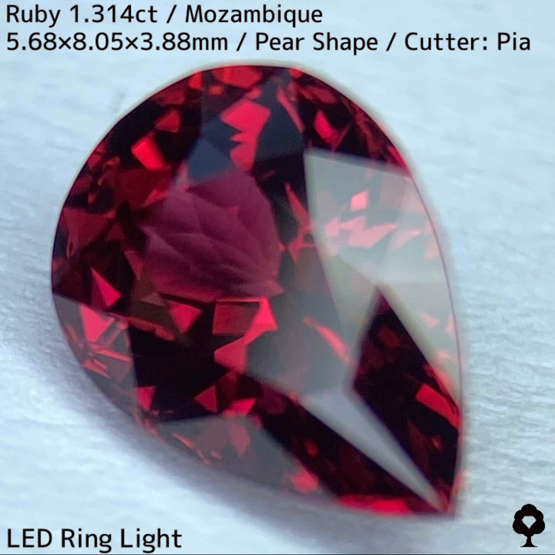 【ルビーフォーカス一級便作品】モザンビーク産ルビー1.314ct