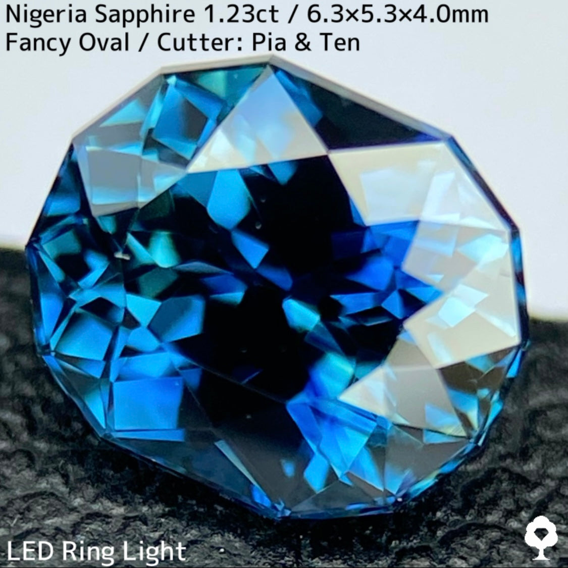 【お客さま専用】ナイジェリア産サファイア1.23ct★コーンフラワーブルーとティールブルーが同時に楽しめる贅沢な超絶美色美結晶
