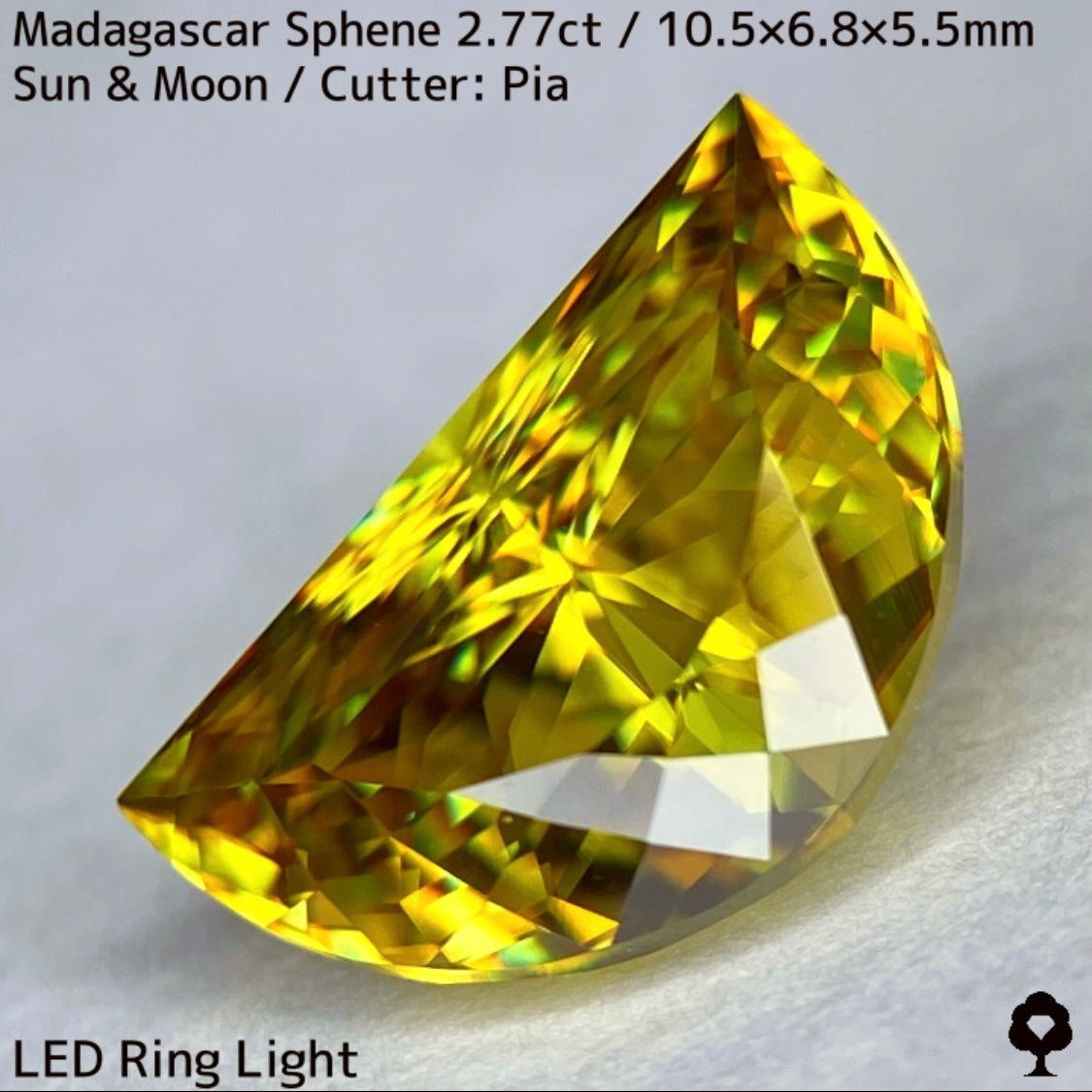 【お客さま専用】マダガスカルスフェーン2.780ct★致命的亀裂を取り去った太陽と月をイメージした煌めき凄まじい美結晶