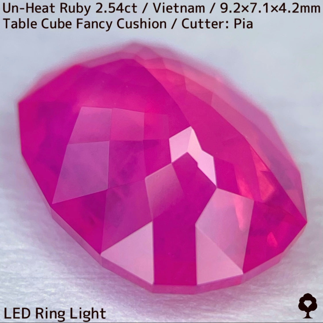 【ルビーフォーカス一級便作品】ベトナム産非加熱ルビー2.54ct