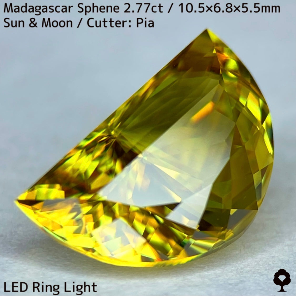 【お客さま専用】マダガスカルスフェーン2.780ct★致命的亀裂を取り去った太陽と月をイメージした煌めき凄まじい美結晶