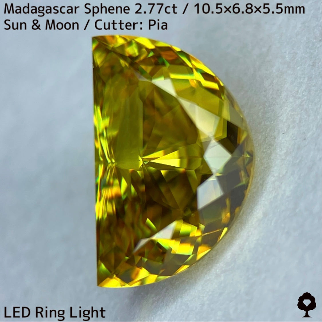 【お客さま専用】マダガスカルスフェーン2.780ct★致命的亀裂を取り去った太陽と月をイメージした煌めき凄まじい美結晶
