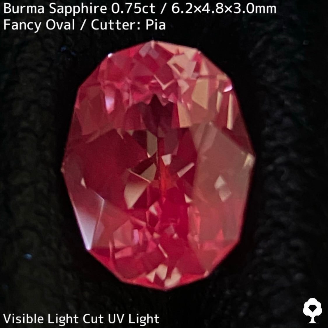 ビルマ産サファイア0.757ct★大変身を遂げたほのかなライラック感が可愛らしいほんのりシルキーなニアカラーレス