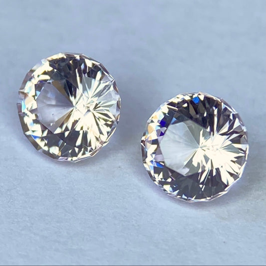 【ご当選者さま専用】ベトナム産ニアカラーレスピンクスピネル0.45ct/0.43ct