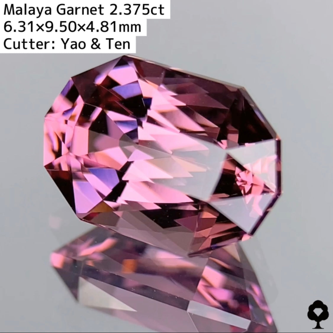 新カットカプセルシザース!色、透明度、カットが揃った マラヤガーネット 2.375ct