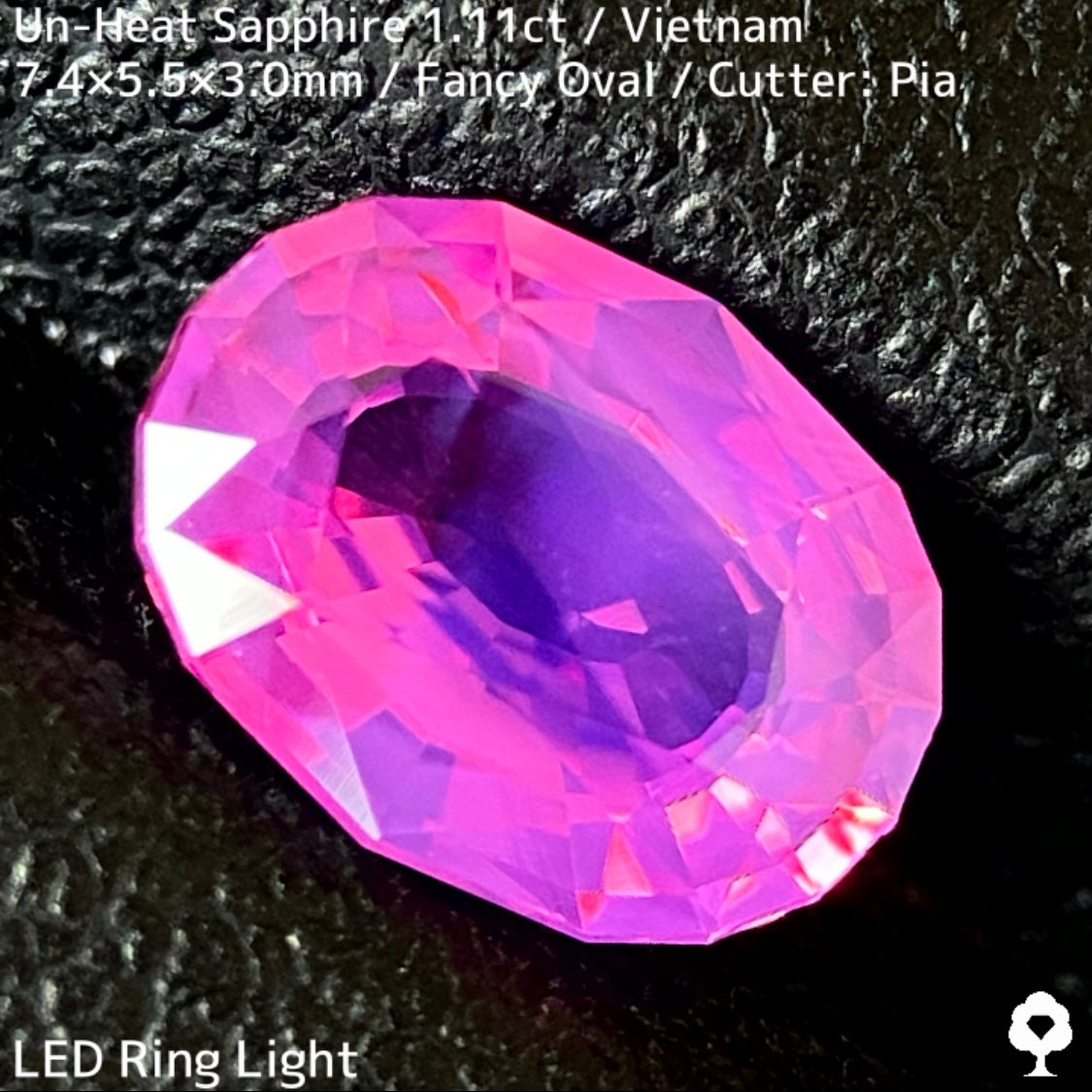 ベトナム産非加熱サファイア1.11ct