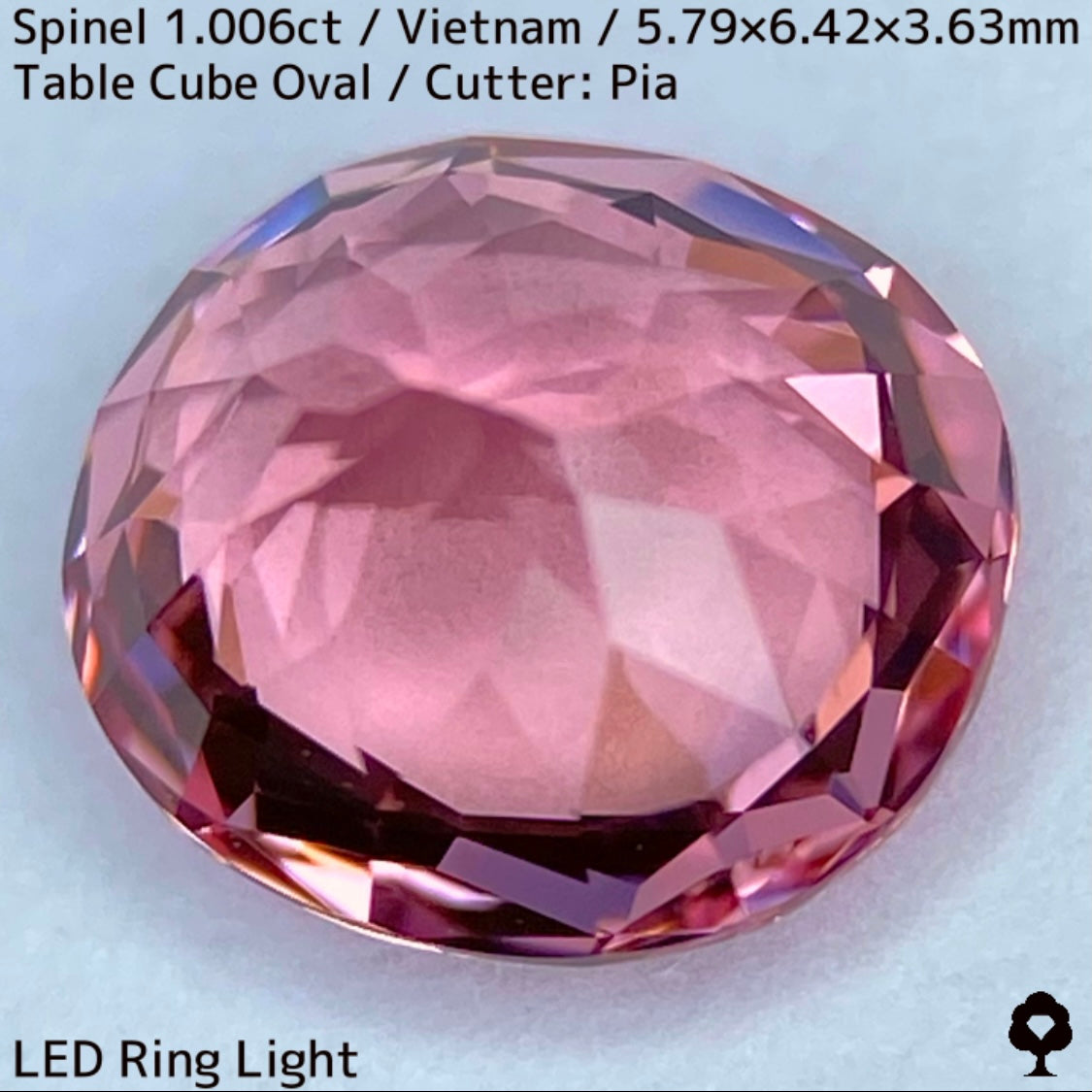 ベトナム産スピネル1.006ct★パパラチァカラーの見事な1ctアップ美結晶の煌めき止まらない