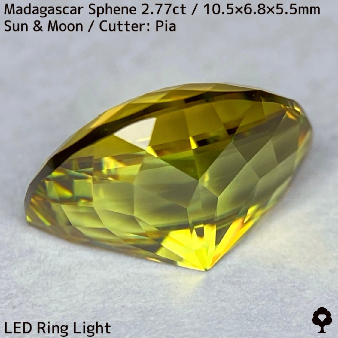【お客さま専用】マダガスカルスフェーン2.780ct★致命的亀裂を取り去った太陽と月をイメージした煌めき凄まじい美結晶