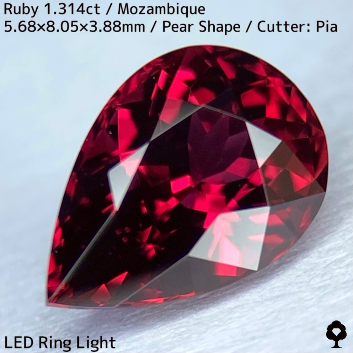 【ルビーフォーカス一級便作品】モザンビーク産ルビー1.314ct