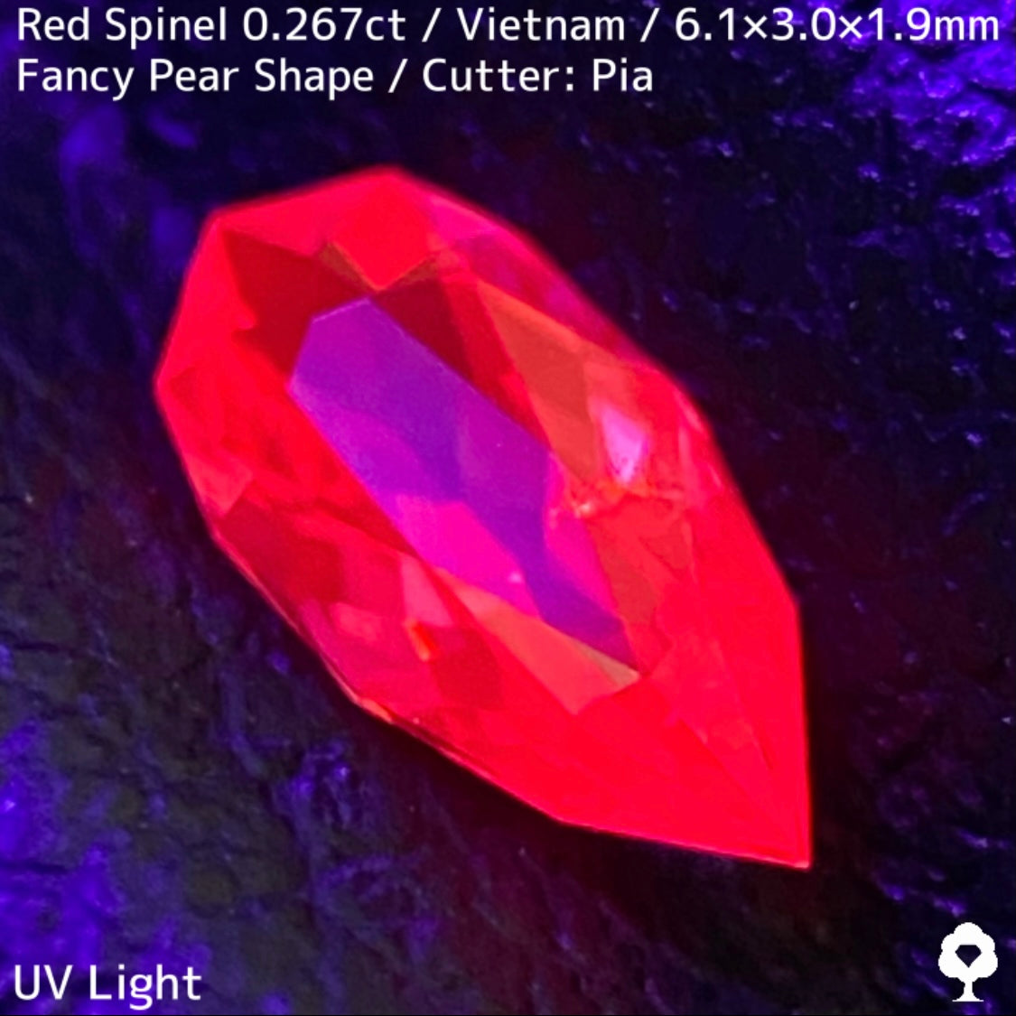 【お客さま専用★交渉価格】ベトナム産レッドスピネル0.267ct★可愛さとカッコ良さを同時に楽しむレッドピンクオレンジネオン