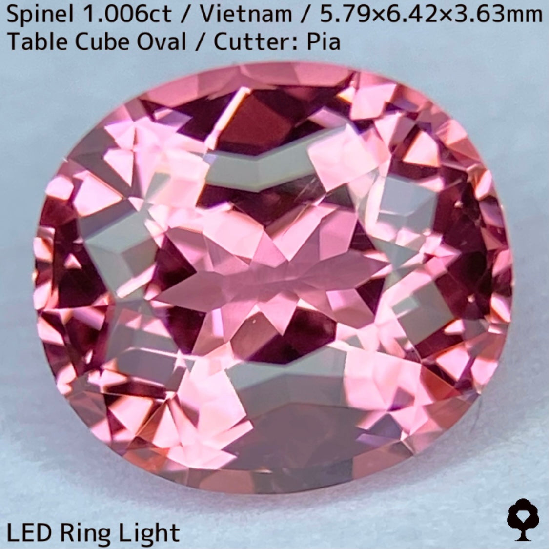 ベトナム産スピネル1.006ct★パパラチァカラーの見事な1ctアップ美結晶の煌めき止まらない