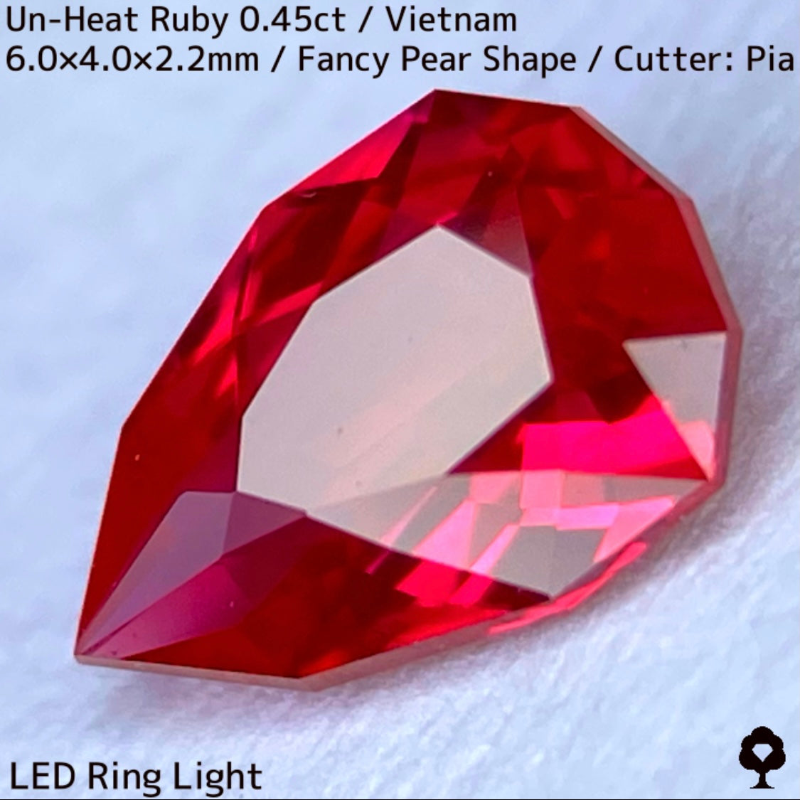【ご当選者さま専用】ベトナム産非加熱ルビー0.45ct★強烈なネオンの煌めき放つ一級品質の超美色美結晶★コランダムフォーカスプライス