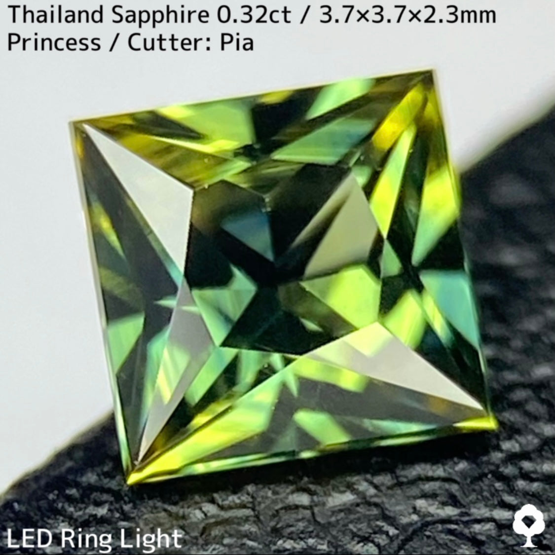 サファイア産地見比べ2石セット計0.64ct★ナイジェリア産0.32ct/タイ産0.32ct