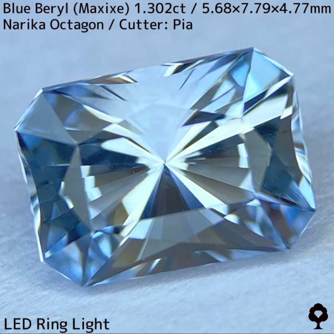 【お客さま専用】ブルーベリル(マシーシェ)1.302ct★3月誕生石?特別プライス