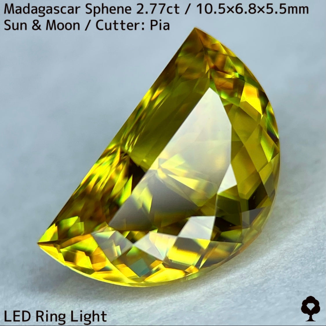 【お客さま専用】マダガスカルスフェーン2.780ct★致命的亀裂を取り去った太陽と月をイメージした煌めき凄まじい美結晶