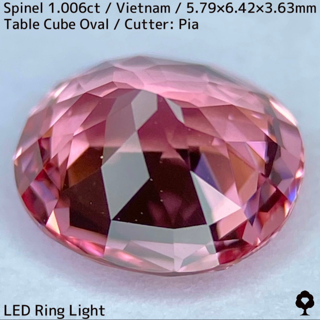ベトナム産スピネル1.006ct★パパラチァカラーの見事な1ctアップ美結晶の煌めき止まらない
