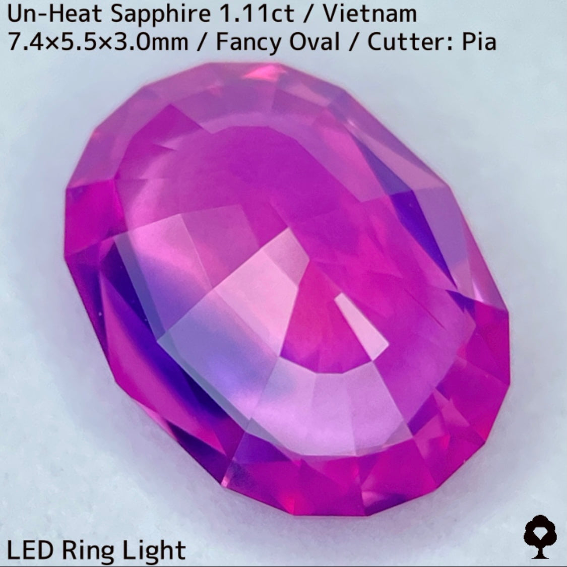 ベトナム産非加熱サファイア1.11ct