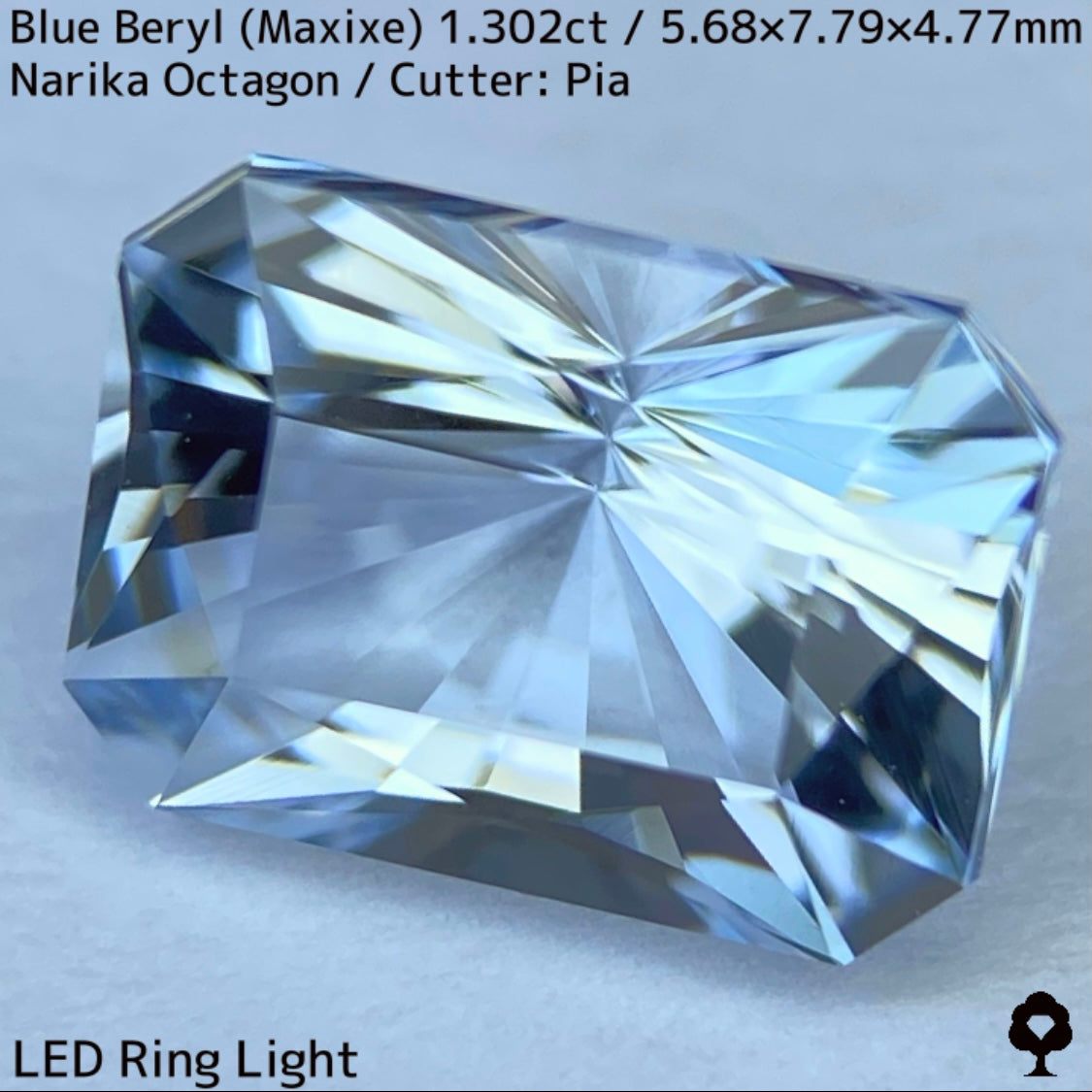 【お客さま専用】ブルーベリル(マシーシェ)1.302ct★3月誕生石?特別プライス