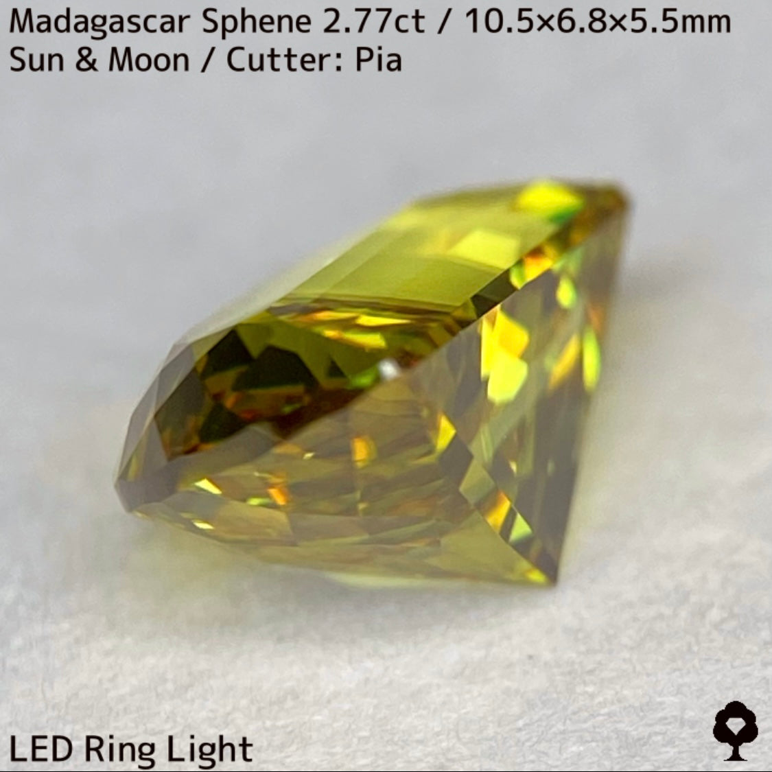 【お客さま専用】マダガスカルスフェーン2.780ct★致命的亀裂を取り去った太陽と月をイメージした煌めき凄まじい美結晶