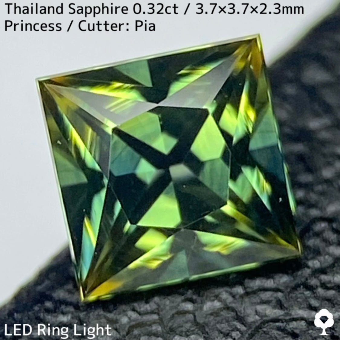 サファイア産地見比べ2石セット計0.64ct★ナイジェリア産0.32ct/タイ産0.32ct