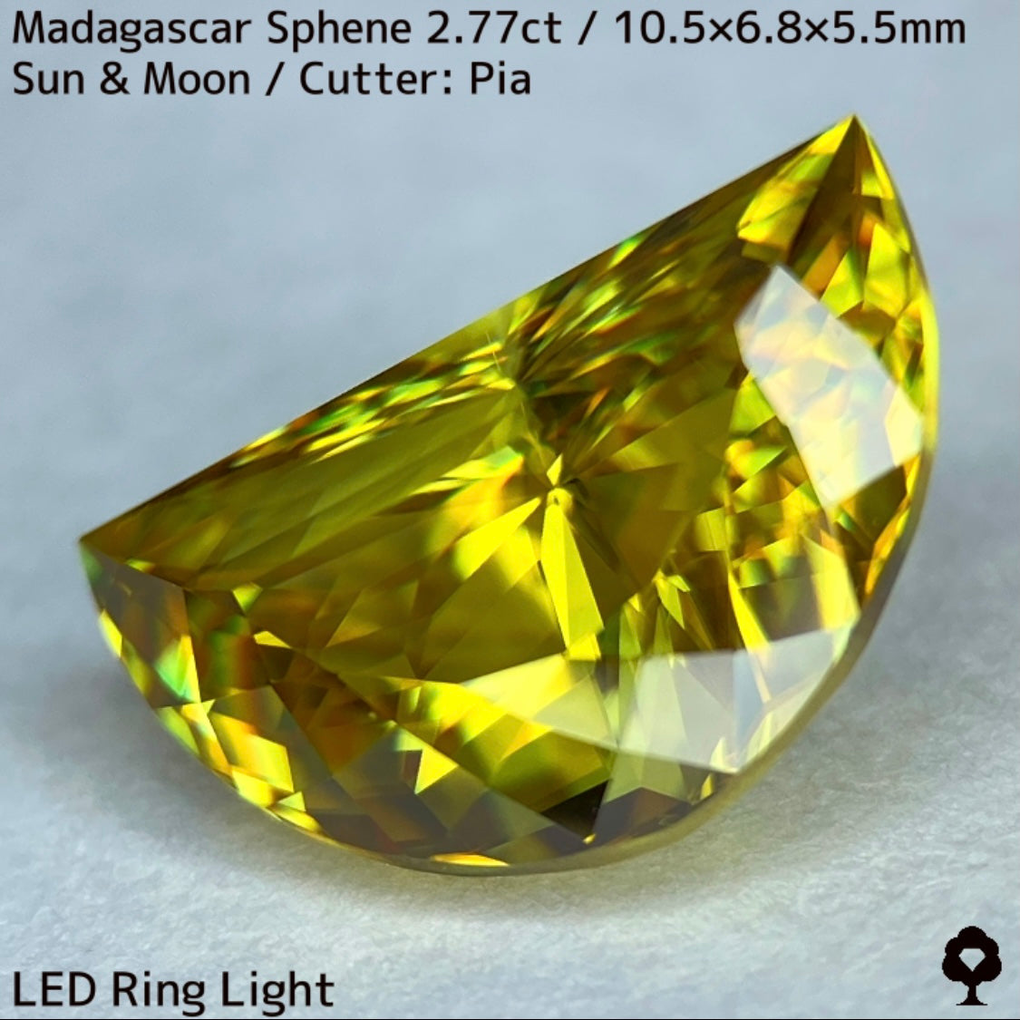 【お客さま専用】マダガスカルスフェーン2.780ct★致命的亀裂を取り去った太陽と月をイメージした煌めき凄まじい美結晶