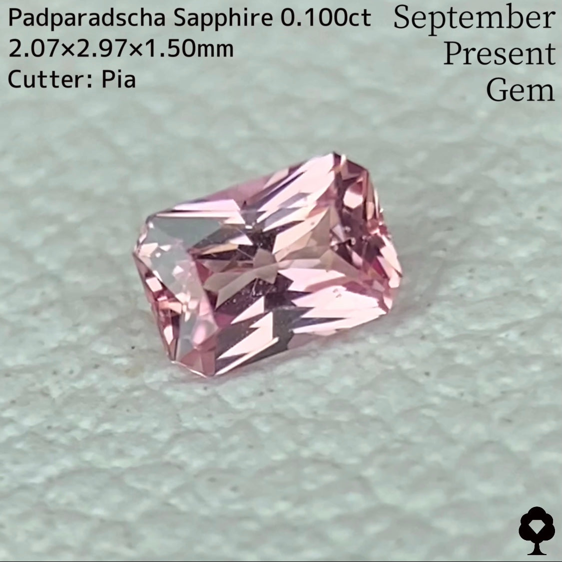 【2023.9月プレキャンご当選者さま専用】パパラチァサファイア0.100ct