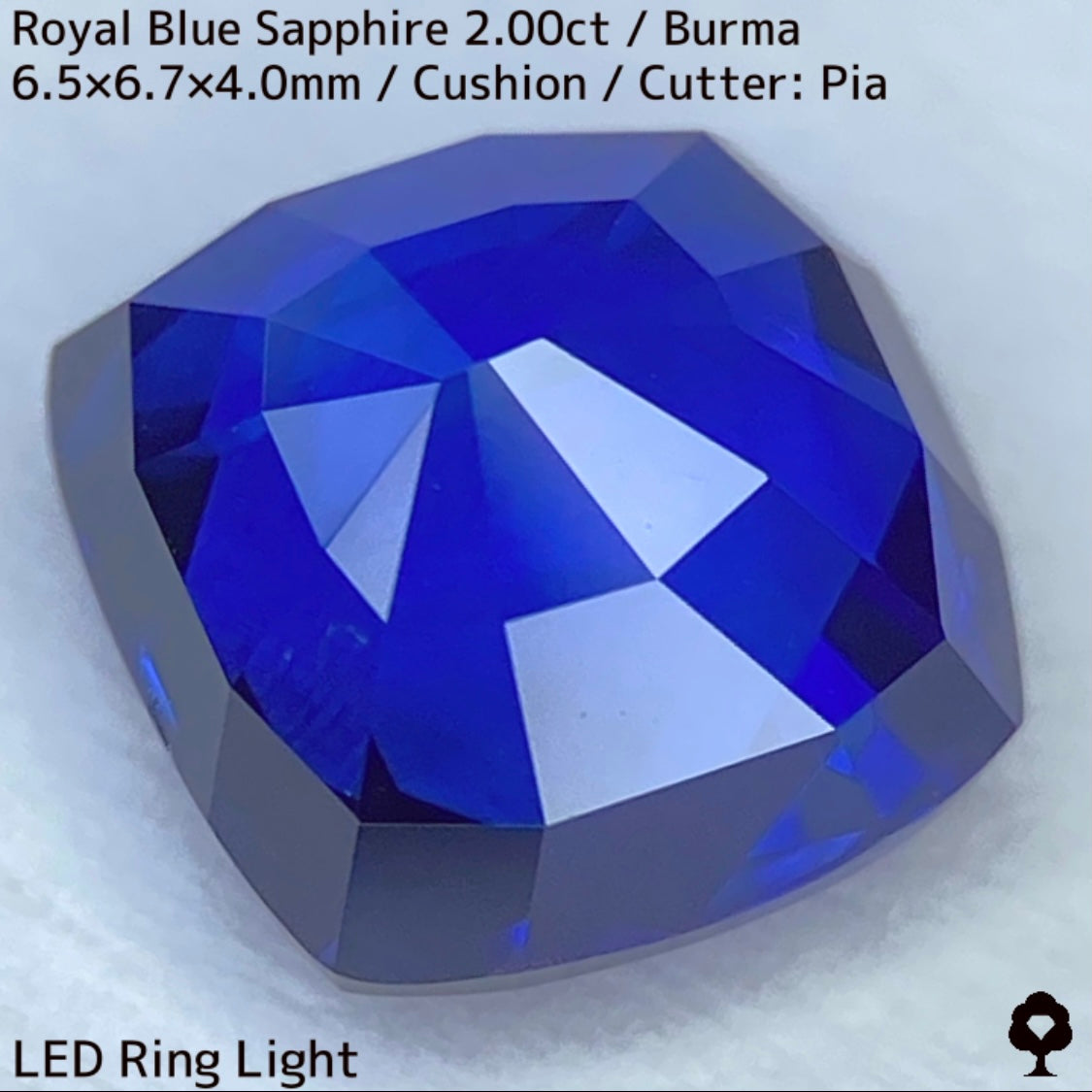 【カットを進めるか選択出来る】ビルマ産ロイヤルブルーサファイア2.00ct★超美色美結晶の希少2.00ctであの大御所が一旦ストップした悩み中だからこその特別プライス