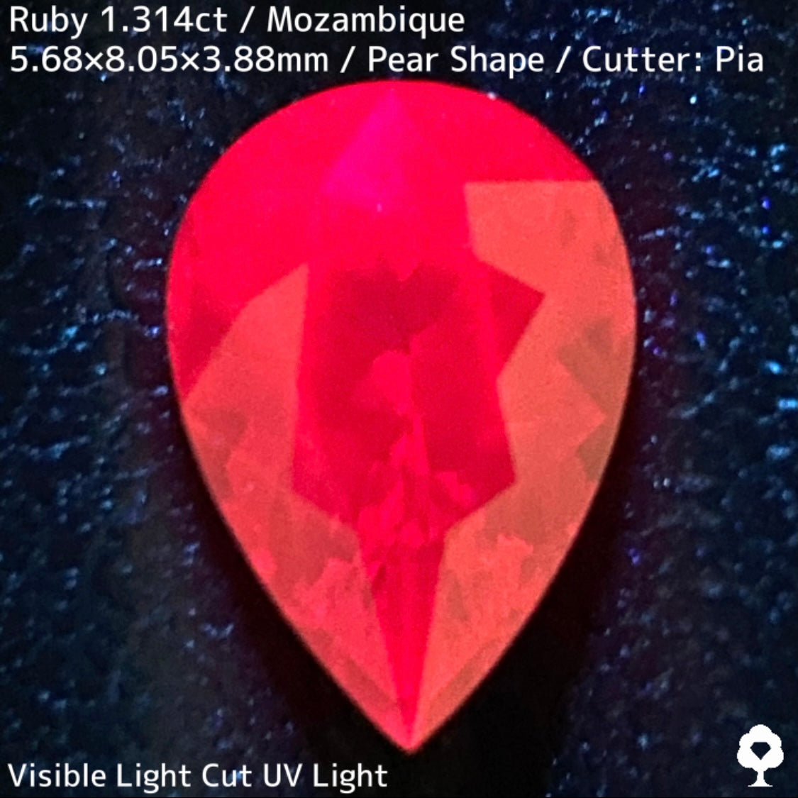 【ルビーフォーカス一級便作品】モザンビーク産ルビー1.314ct