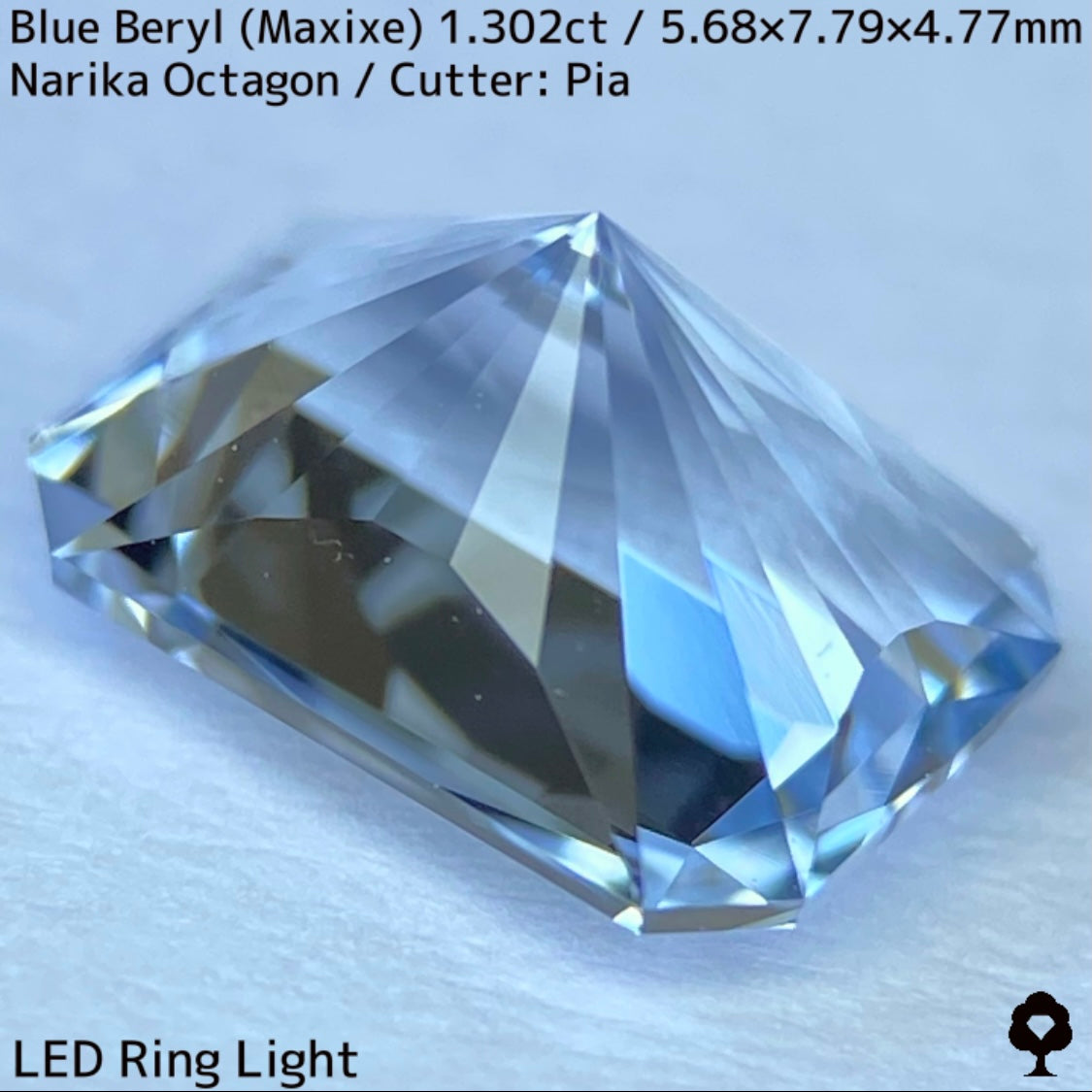 【お客さま専用】ブルーベリル(マシーシェ)1.302ct★3月誕生石?特別プライス