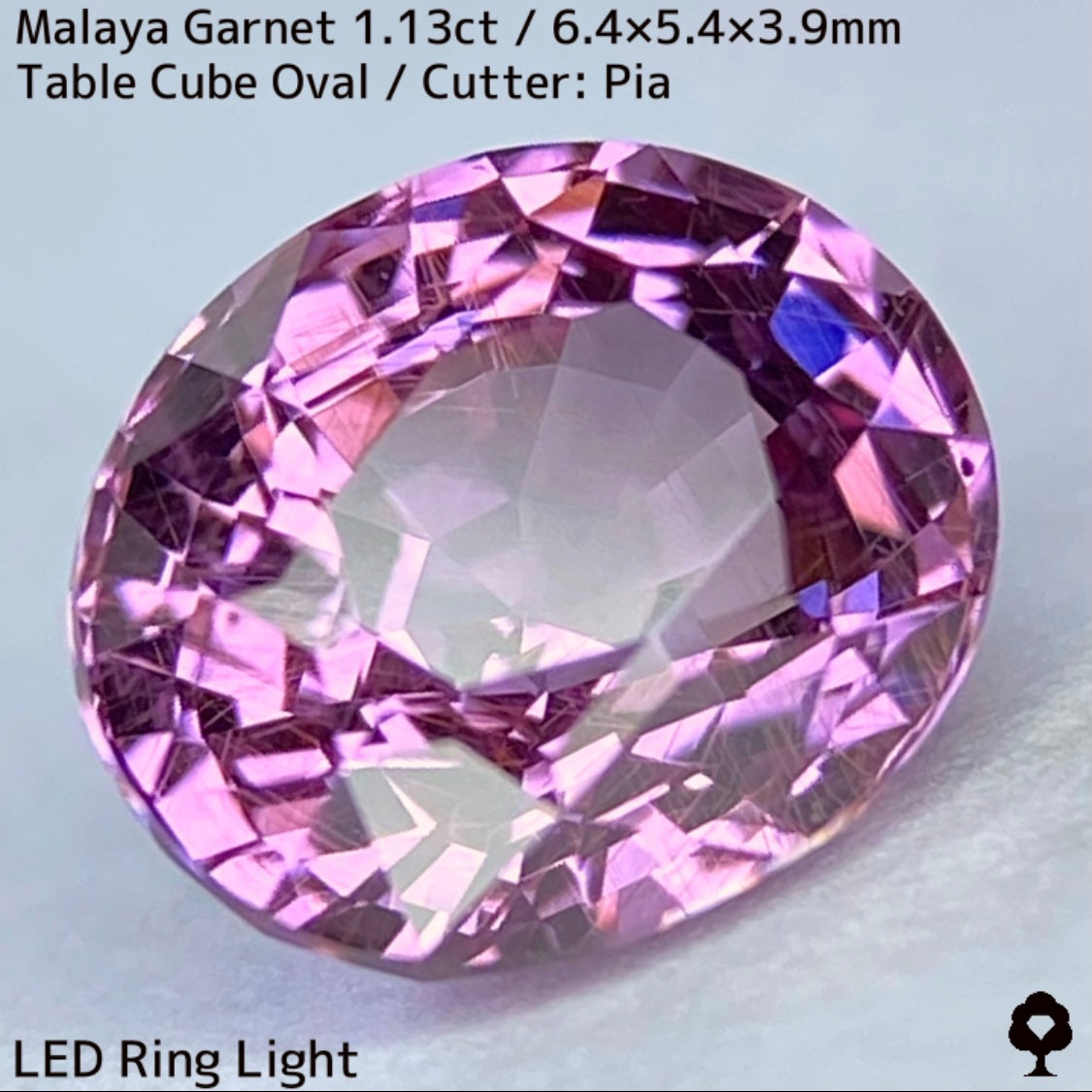 【ご当選者さま専用】マラヤガーネット1.13ct★光や時間によって変わる美ピンクの針インクル入り美結晶は煌きが止まらない