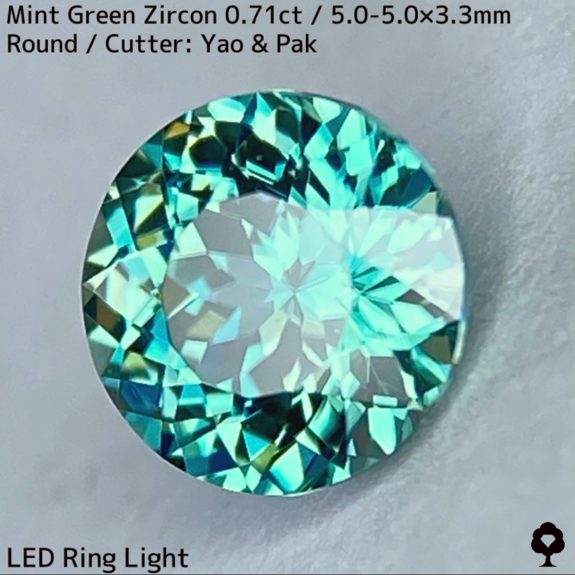 【お客さま専用】ミントグリーンジルコン0.71ct★お問合せ特別価格